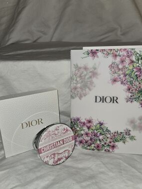 Dior Mirror + Floral Notebook Set w/ Box Gift